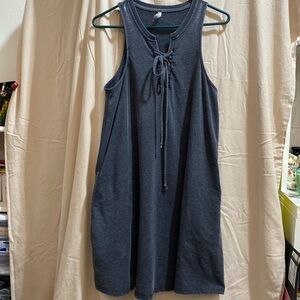 Woman’s/ladies L Z Supply. Lace up T-Shirt Dress